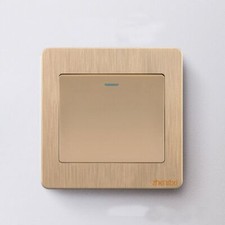 Gold Wall Switches 1Way Button