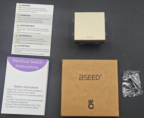Bseed light switch - switch, gang