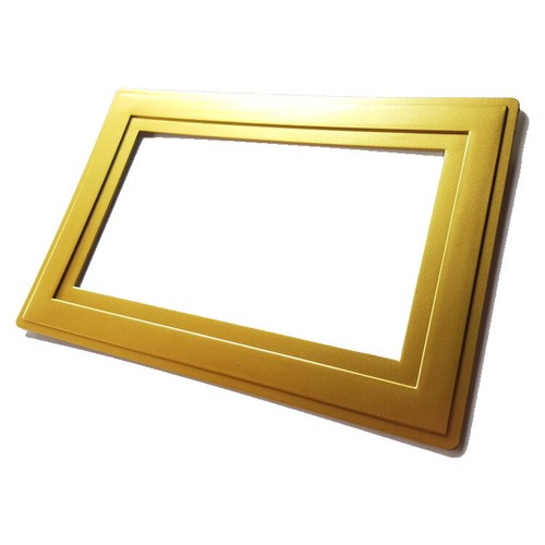 Gold double light switch - gold,