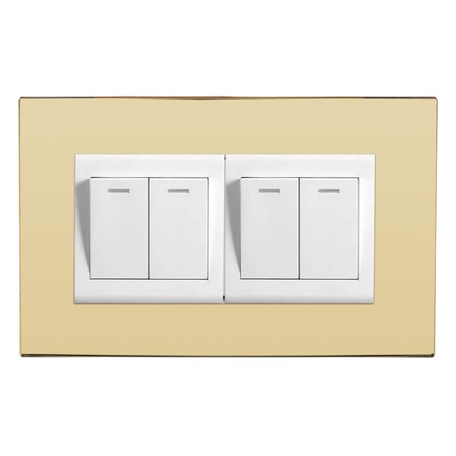 Single double light switch - single,