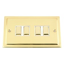 10 Amp Light Switch 4 Gang 2