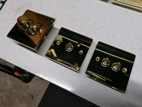 Gold coloured dimmer fan - gold,
